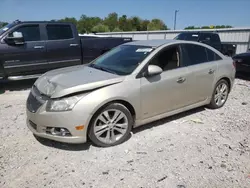 Chevrolet salvage cars for sale: 2012 Chevrolet Cruze LTZ