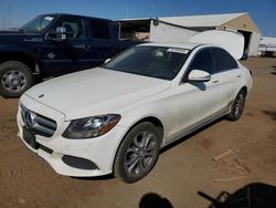 Salvage cars for sale at Brighton, CO auction: 2015 Mercedes-Benz C 300 4matic