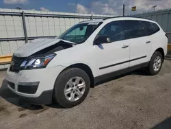 Salvage cars for sale at Dyer, IN auction: 2017 Chevrolet Traverse LS