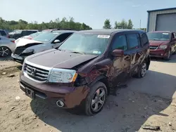 Salvage cars for sale at Duryea, PA auction: 2015 Honda Pilot EXL