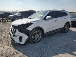 Salvage cars for sale at Cahokia Heights, IL auction: 2017 Hyundai Santa FE SE Ultimate