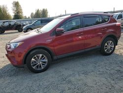 Toyota salvage cars for sale: 2018 Toyota Rav4 HV LE