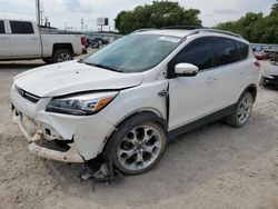 Salvage cars for sale at Oklahoma City, OK auction: 2016 Ford Escape Titanium