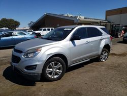 Salvage cars for sale at Hayward, CA auction: 2017 Chevrolet Equinox LS