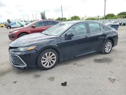 Toyota salvage cars for sale: 2022 Toyota Camry LE