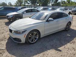 Salvage cars for sale at Riverview, FL auction: 2018 BMW 430I Gran Coupe