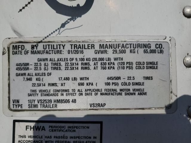 2017 Utility Trailer