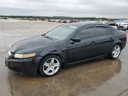 Salvage cars for sale at Grand Prairie, TX auction: 2005 Acura TL