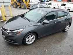 Salvage cars for sale from Copart Mendon, MA: 2018 Chevrolet Cruze LT