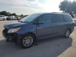 Toyota salvage cars for sale: 2015 Toyota Sienna XLE