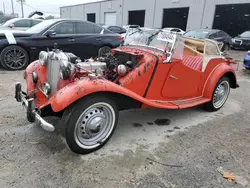 Salvage cars for sale at Jacksonville, FL auction: 1951 MG TD