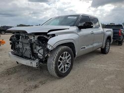 Toyota salvage cars for sale: 2022 Toyota Tundra Crewmax Platinum