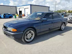 Salvage cars for sale at Orlando, FL auction: 2000 BMW 740 IL