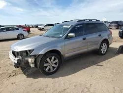 Salvage cars for sale at Amarillo, TX auction: 2008 Subaru Outback 2.5I