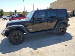 Jeep Wrangler salvage cars for sale: 2020 Jeep Wrangler Unlimited Sahara