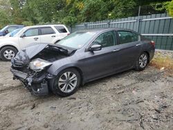 Salvage cars for sale at Candia, NH auction: 2014 Honda Accord LX