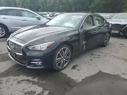 Carros salvage sin ofertas aún a la venta en subasta: 2015 Infiniti Q50 Base