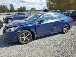 Subaru Vehiculos salvage en venta: 2015 Subaru Legacy 2.5I Limited