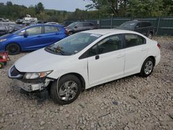 Salvage cars for sale at Candia, NH auction: 2013 Honda Civic LX