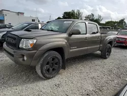 Salvage trucks for sale at Opa Locka, FL auction: 2010 Toyota Tacoma Double Cab Long BED