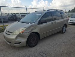 Salvage cars for sale from Copart Houston, TX: 2006 Toyota Sienna CE