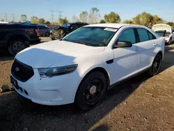 Salvage cars for sale at Elgin, IL auction: 2017 Ford Taurus Police Interceptor