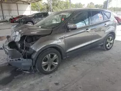 Salvage cars for sale at Cartersville, GA auction: 2016 Ford Escape SE