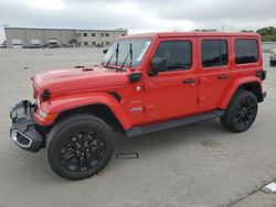 Salvage cars for sale at Wilmer, TX auction: 2023 Jeep Wrangler Sahara 4XE