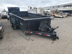 Salvage trucks for sale at Kansas City, KS auction: 2022 Dyof 2022 Delco Dump 14' Black