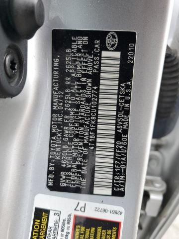 2012 Toyota Camry Base