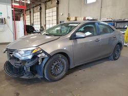 Salvage cars for sale at Blaine, MN auction: 2016 Toyota Corolla L