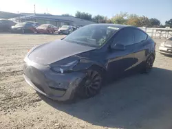 Salvage cars for sale at Sacramento, CA auction: 2021 Tesla Model Y