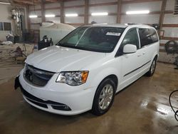 Salvage cars for sale at Pekin, IL auction: 2016 Chrysler Town & Country Touring