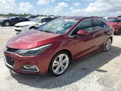 Chevrolet salvage cars for sale: 2016 Chevrolet Cruze Premier