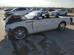 Salvage cars for sale at Grand Prairie, TX auction: 2002 Ford Thunderbird