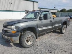 Salvage cars for sale at Leroy, NY auction: 2001 Chevrolet Silverado K2500 Heavy Duty