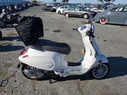 Salvage motorcycles for sale at Martinez, CA auction: 2022 Vespa PRIMAVERA/SPRINT 150