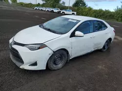 Salvage cars for sale at Montreal Est, QC auction: 2017 Toyota Corolla L