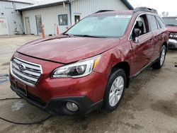 Salvage cars for sale at Pekin, IL auction: 2017 Subaru Outback 2.5I Premium