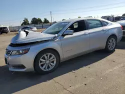 Salvage cars for sale at auction: 2016 Chevrolet Impala LT