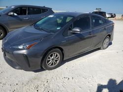 Salvage cars for sale at Taylor, TX auction: 2019 Toyota Prius