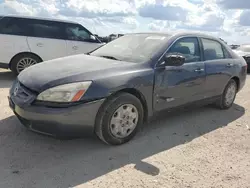 Salvage cars for sale at San Antonio, TX auction: 2003 Honda Accord LX