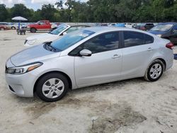 Salvage cars for sale at Ocala, FL auction: 2017 KIA Forte LX