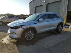 Salvage cars for sale at Memphis, TN auction: 2021 Infiniti QX50 Luxe