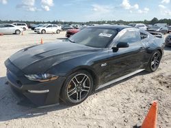 Salvage cars for sale at Houston, TX auction: 2021 Ford Mustang GT