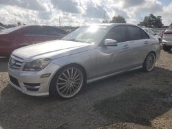 Salvage cars for sale at Riverview, FL auction: 2013 Mercedes-Benz C 250