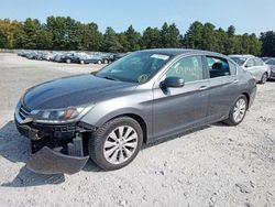 Salvage cars for sale at Mendon, MA auction: 2015 Honda Accord EXL