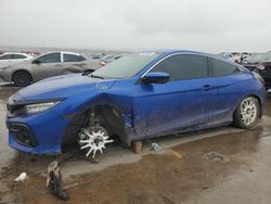 Salvage cars for sale at Grand Prairie, TX auction: 2020 Honda Civic SI