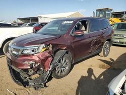 Salvage cars for sale at Brighton, CO auction: 2021 Honda Pilot EXL