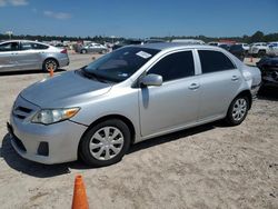 Salvage cars for sale from Copart Houston, TX: 2012 Toyota Corolla Base